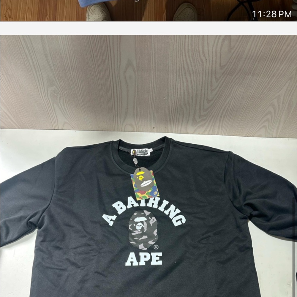 Bape Black Long Sleeve Tee
